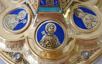 Solid silver gilt antique French Gothic Chalice.